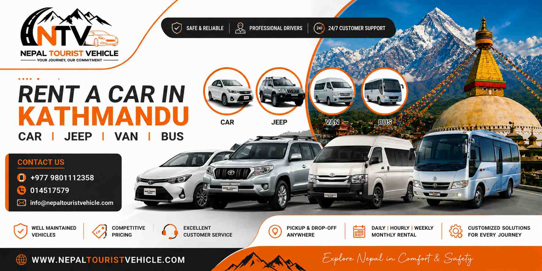 Popular Electric Vehicles In Nepal For Tourism: Best Ev Cars For Tourist Transportation